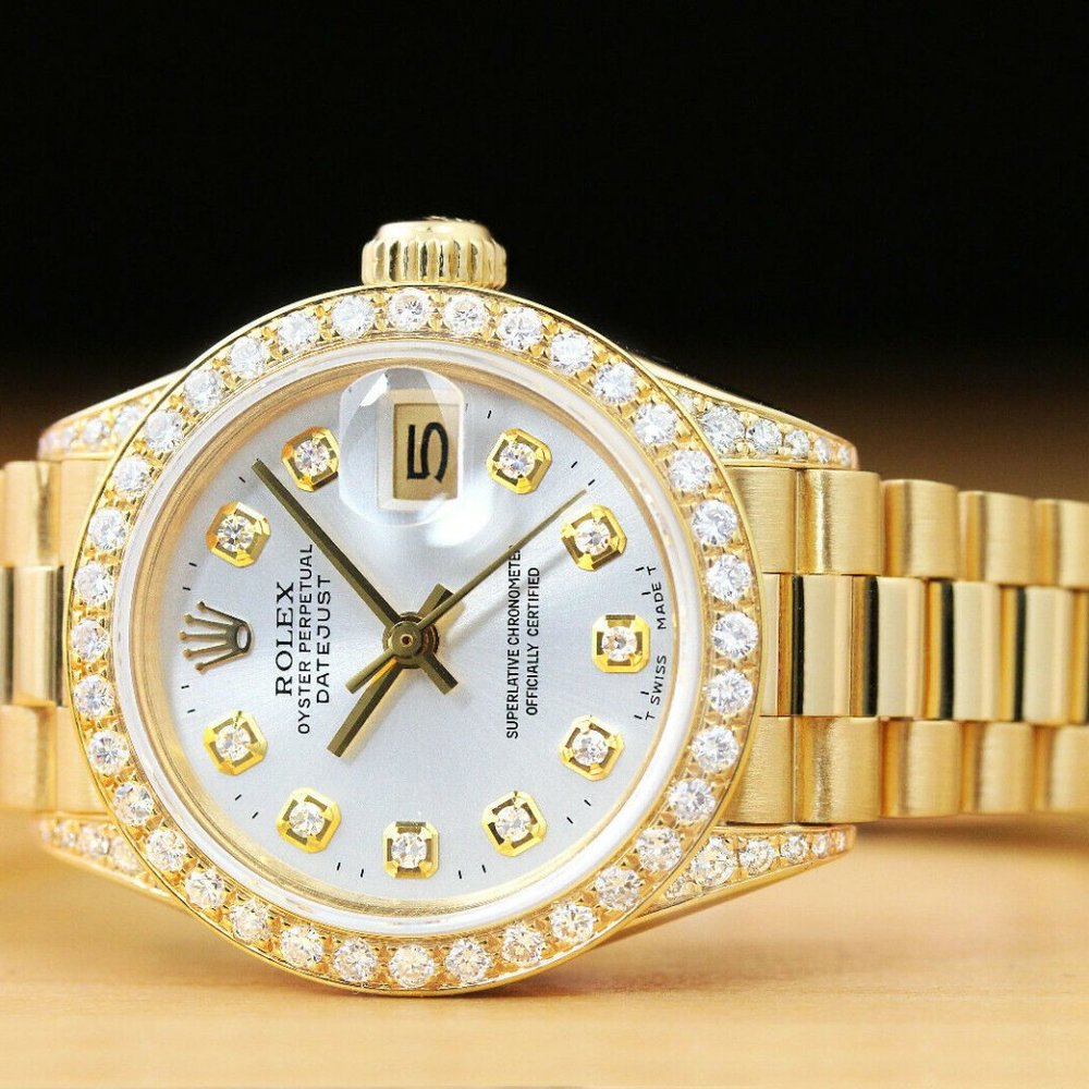 Rolex President 18k Datejust Ladies Watch w/ factory box and hang tag!! - Picture 4 of 7